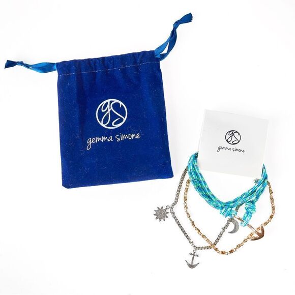 Gemma Simone Voyage Triple Bracelet Set • NWT - Picture 1 of 5